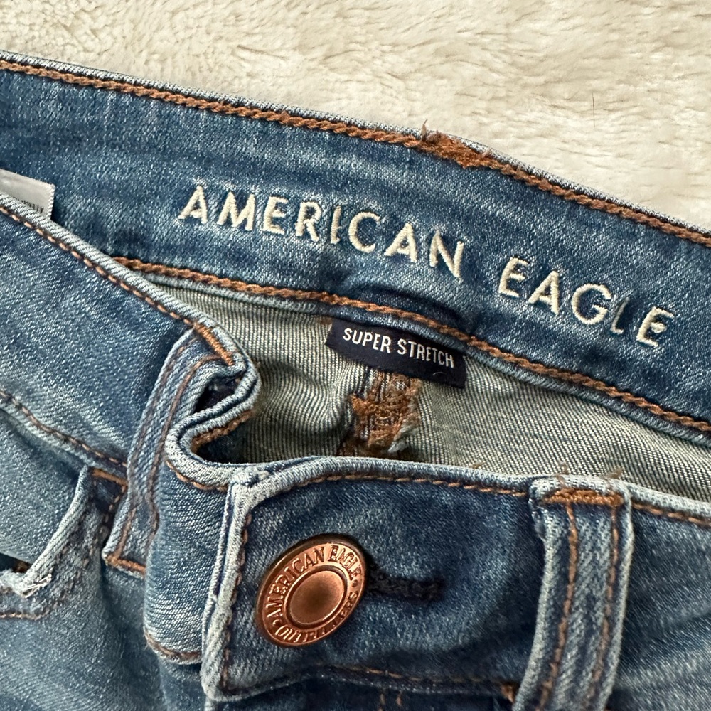 Ae Next Level Stretch High Rise Patchwork Distres… - image 6